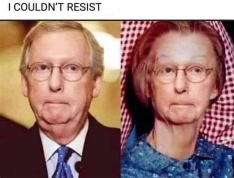 0 I think he carries the energy of a peacock, actually. . Mitch mcconnell look alikes